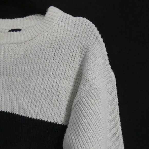 GAP | xl - extra large | White Crewneck Sweater With Dark Navy Blue Stripe - Picture 5 of 15